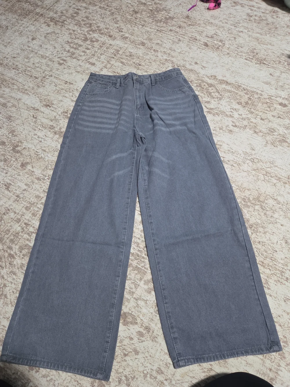 ELVSUN branded grey denim jeans - Picture 2 of 6